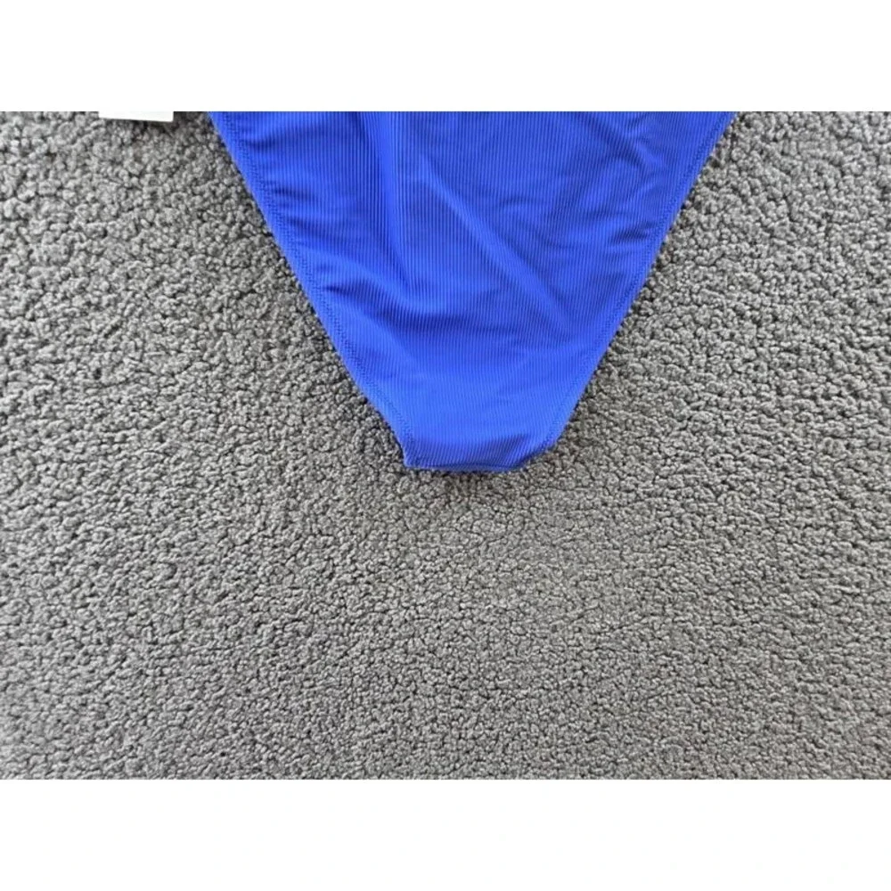 Raisins Indo High Waist Cheeky Bikini Brief Bottoms Juniors' XL Blue Pull On